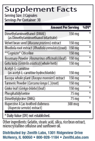Brain C-13 Supplement Facts