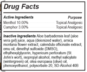 Arctic Blast Supplement Facts