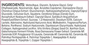 Hydralyft Face Mask supplement facts