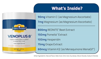 VenoPlus 8 supplement facts